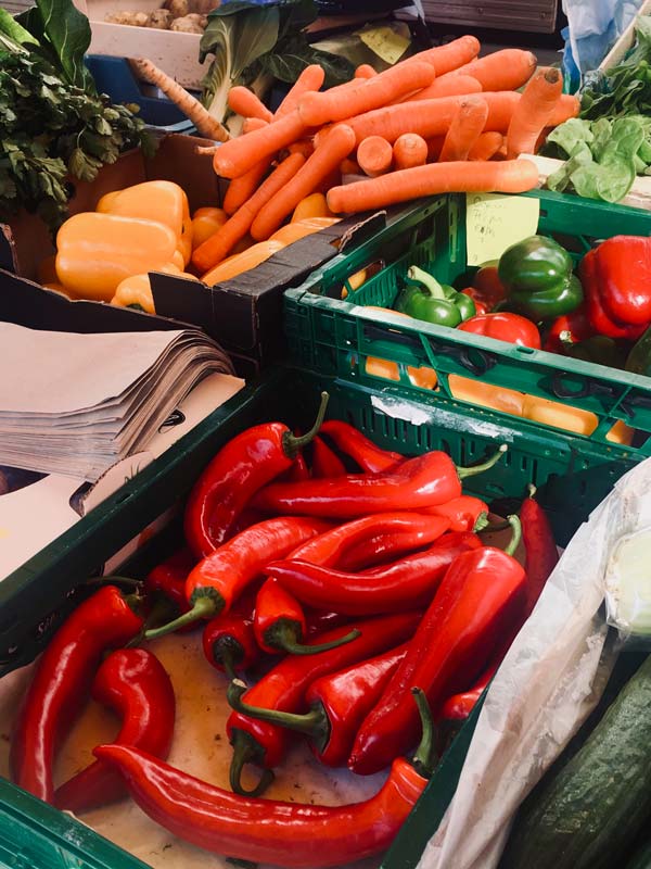 Organic vegetables in Macroom Market, Co Cork